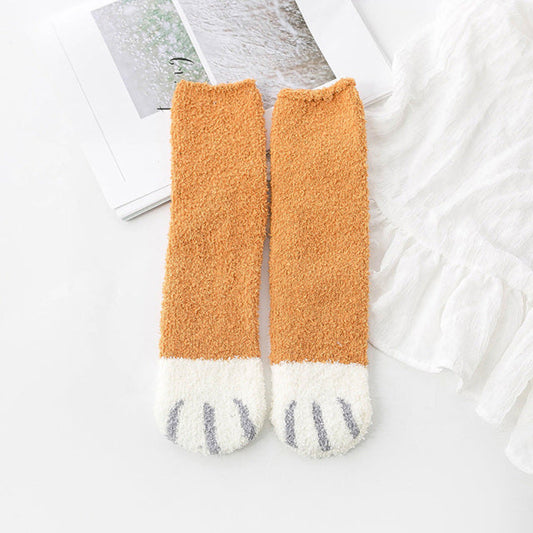Chaussette pilou pilou orange
