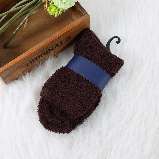 Chaussette pilou marron