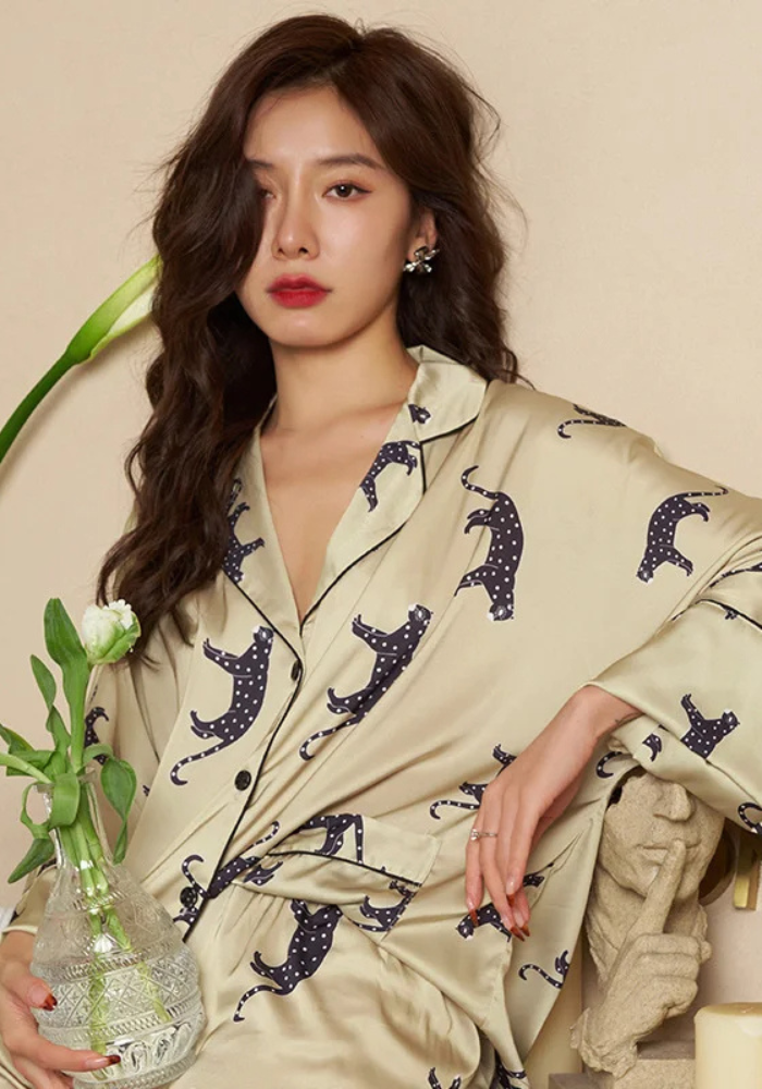 Pyjama Femme Satin Animal