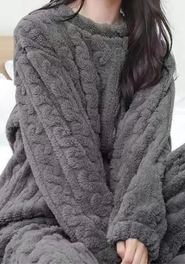 Pyjama Polaire Anthracite Femme