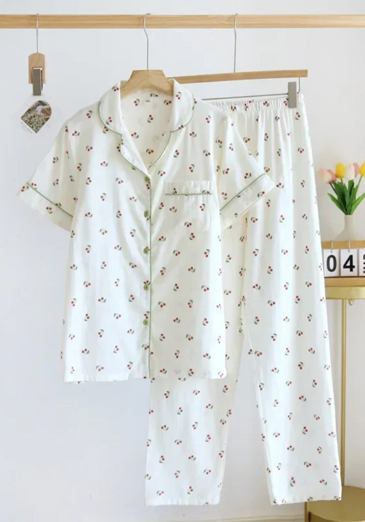 Pyjama Pantalon Cerise Femme