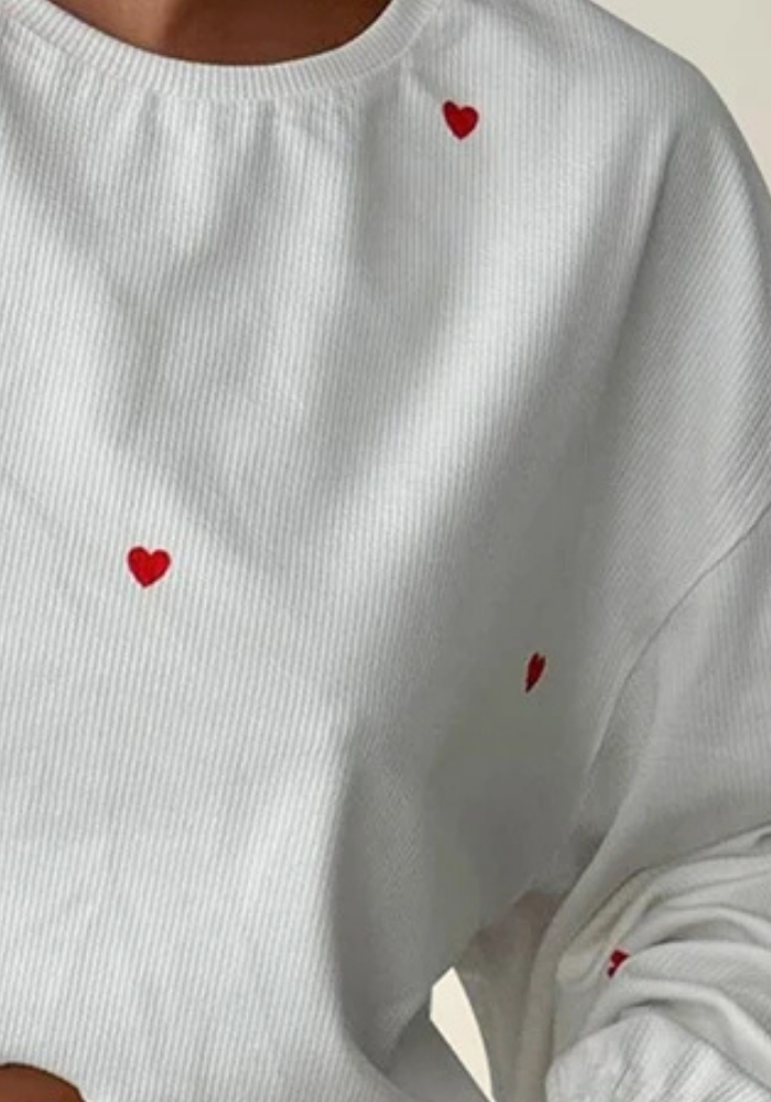 Pyjama Motif Cœur Femme