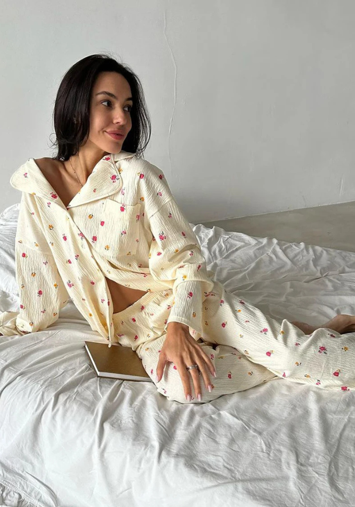 Pyjama Fleuri Femme