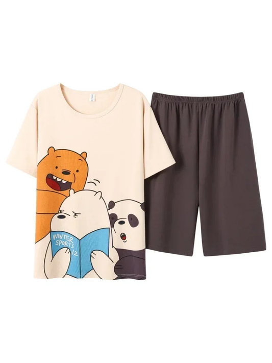 Pyjama Short Homme Lecture